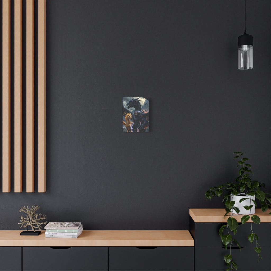 The Fourth Wing Fan Art Matte Canvas, Stretched