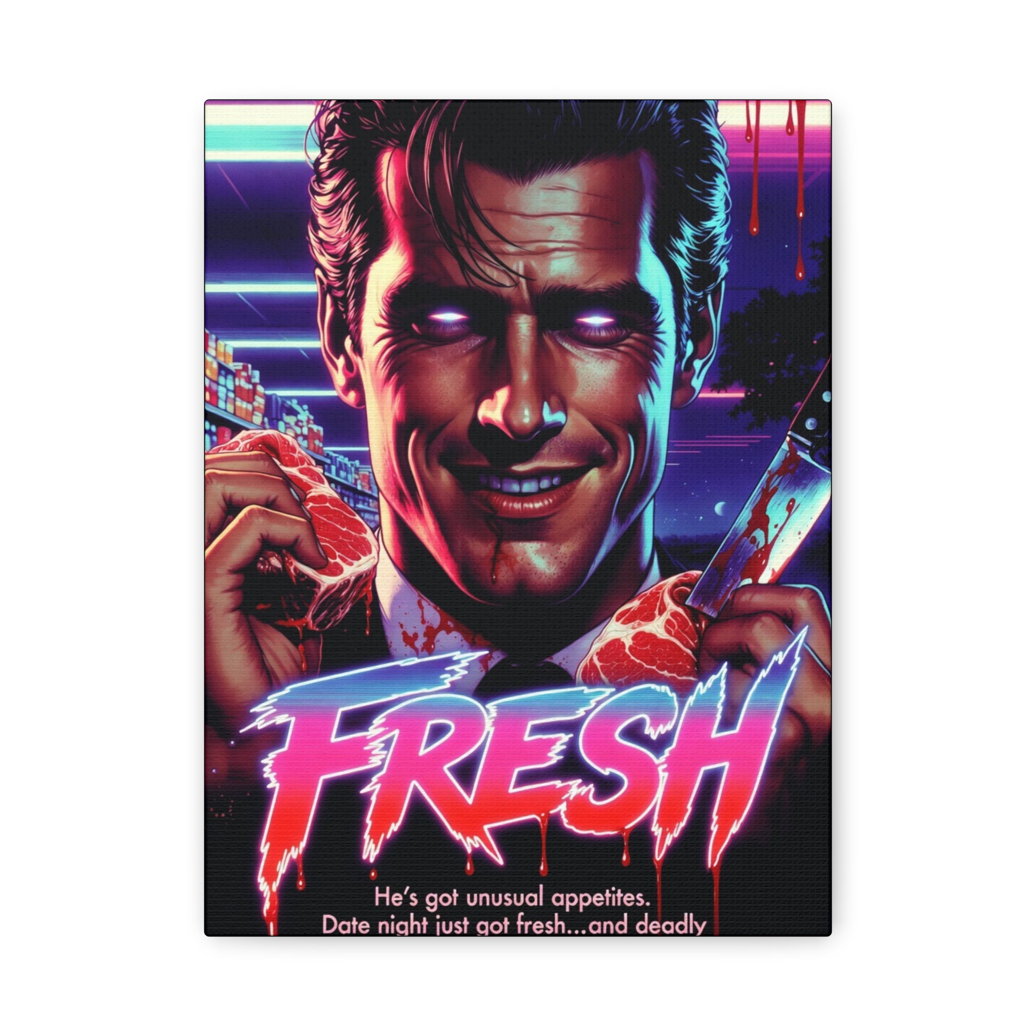 Fresh Fan Art Retro Horror Canvas
