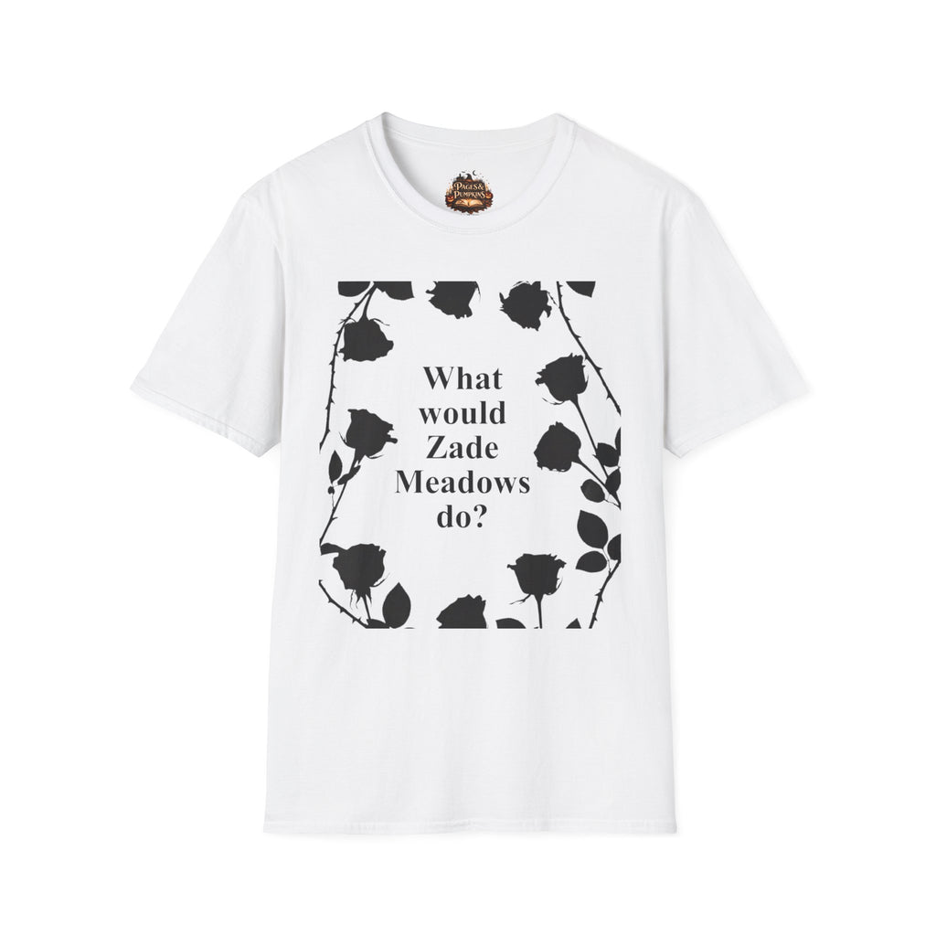 Haunting Adeline Fan Art WWZMD? T-Shirt | Floral Border Typography
