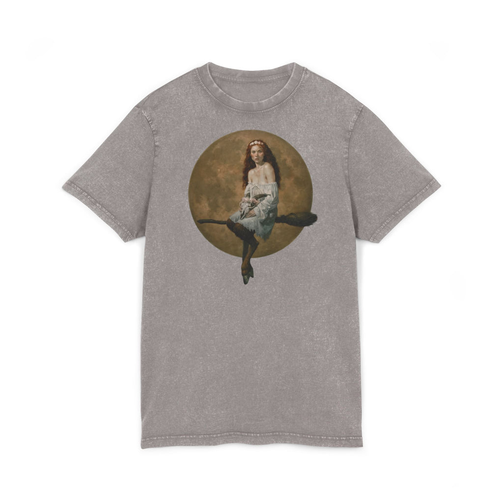 Slewfoot Acid Wash Tee — Moonlit Broomstick Acid-Wash T-Shirt