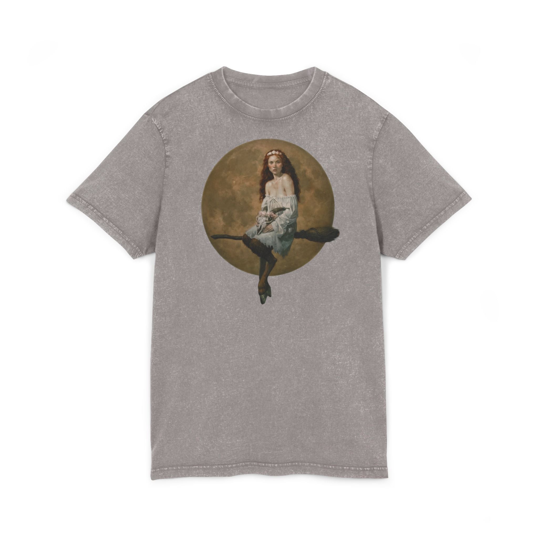 Slewfoot Acid Wash Tee — Moonlit Broomstick Acid-Wash T-Shirt
