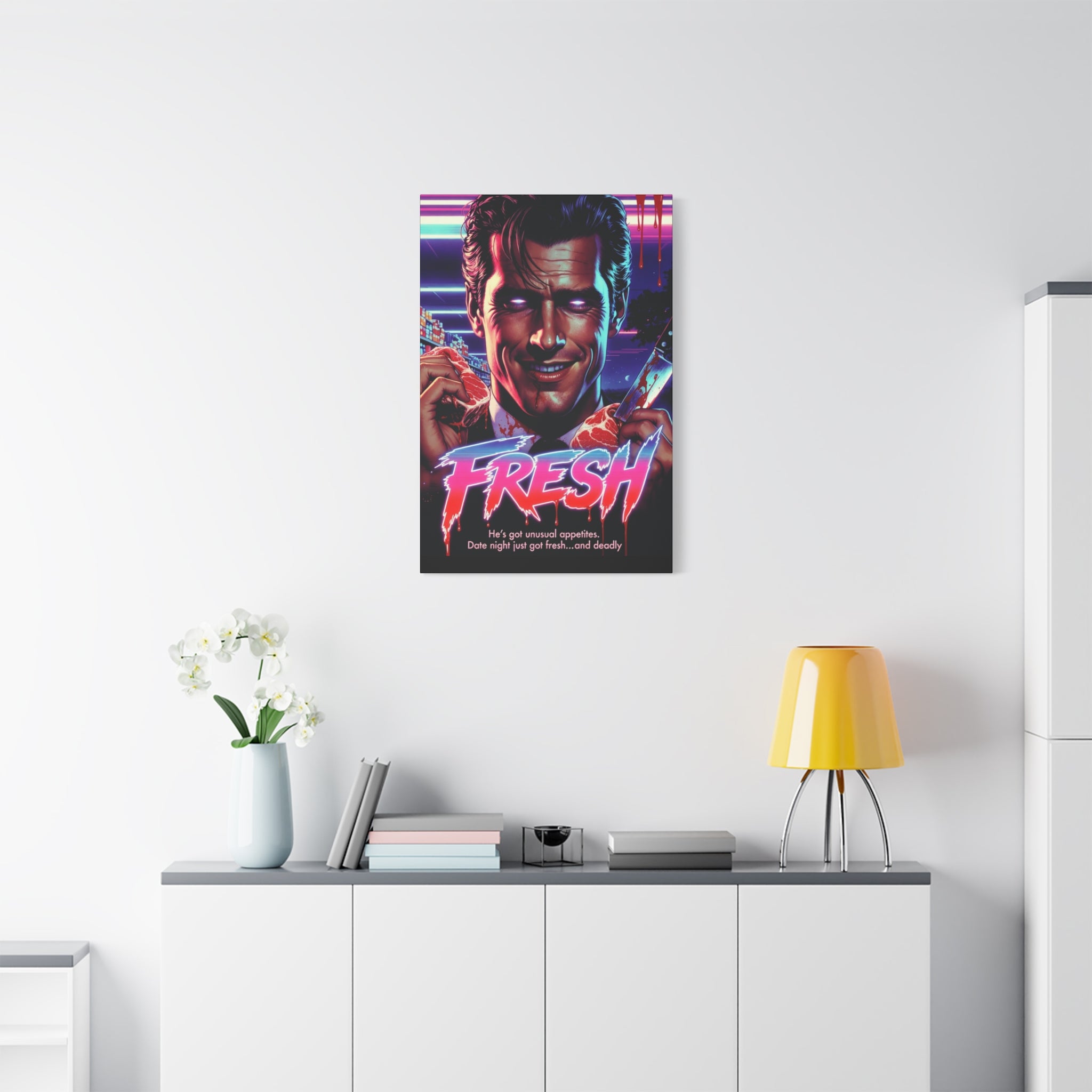 Fresh Fan Art Retro Horror Canvas