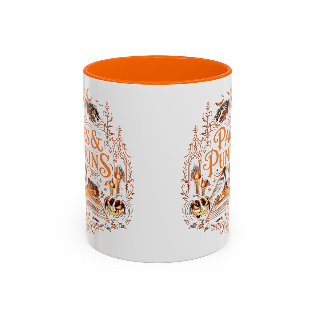 Pages & Pumpkins Coffee Mug | Halloween Book Lover Mug