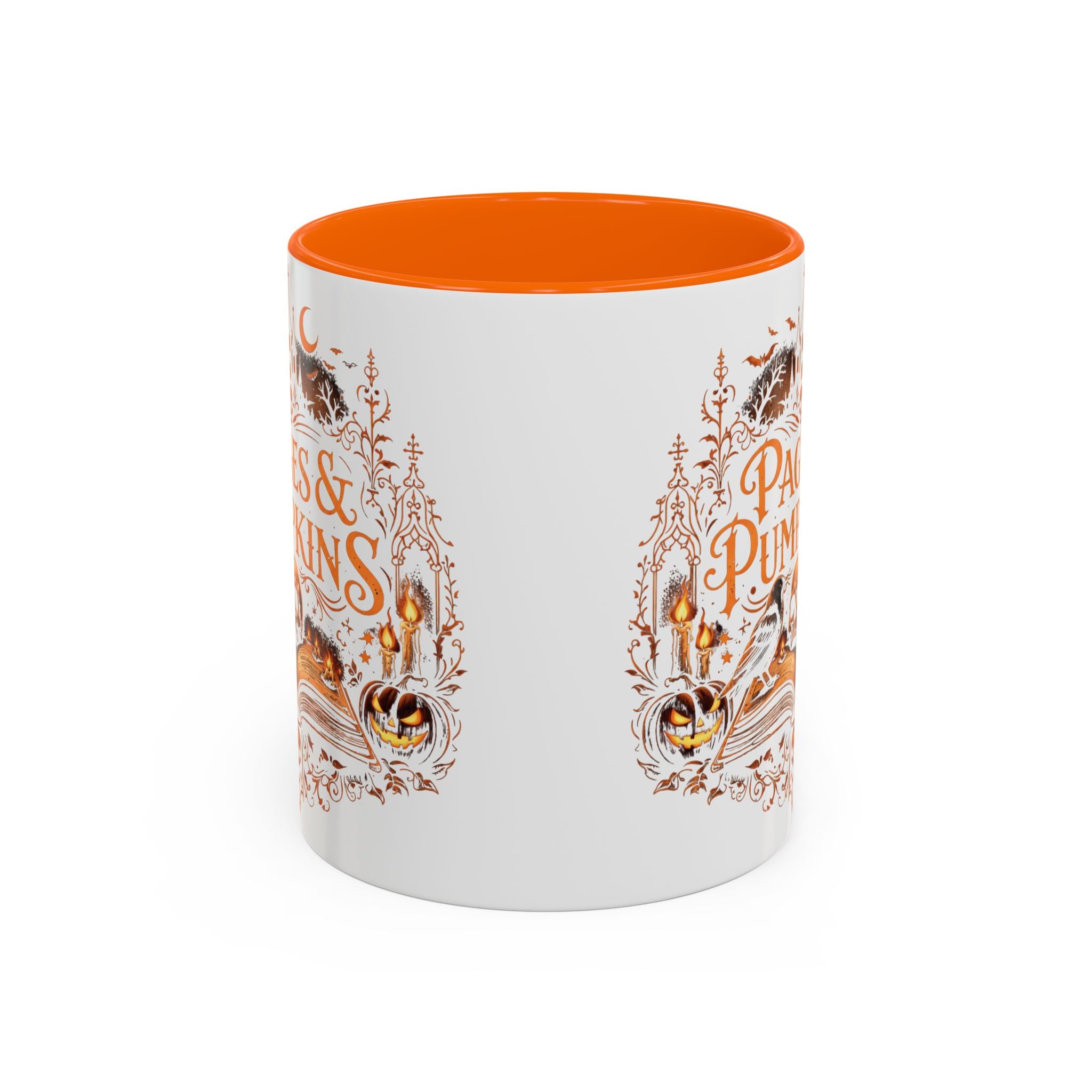 Pages & Pumpkins Coffee Mug | Halloween Book Lover Mug