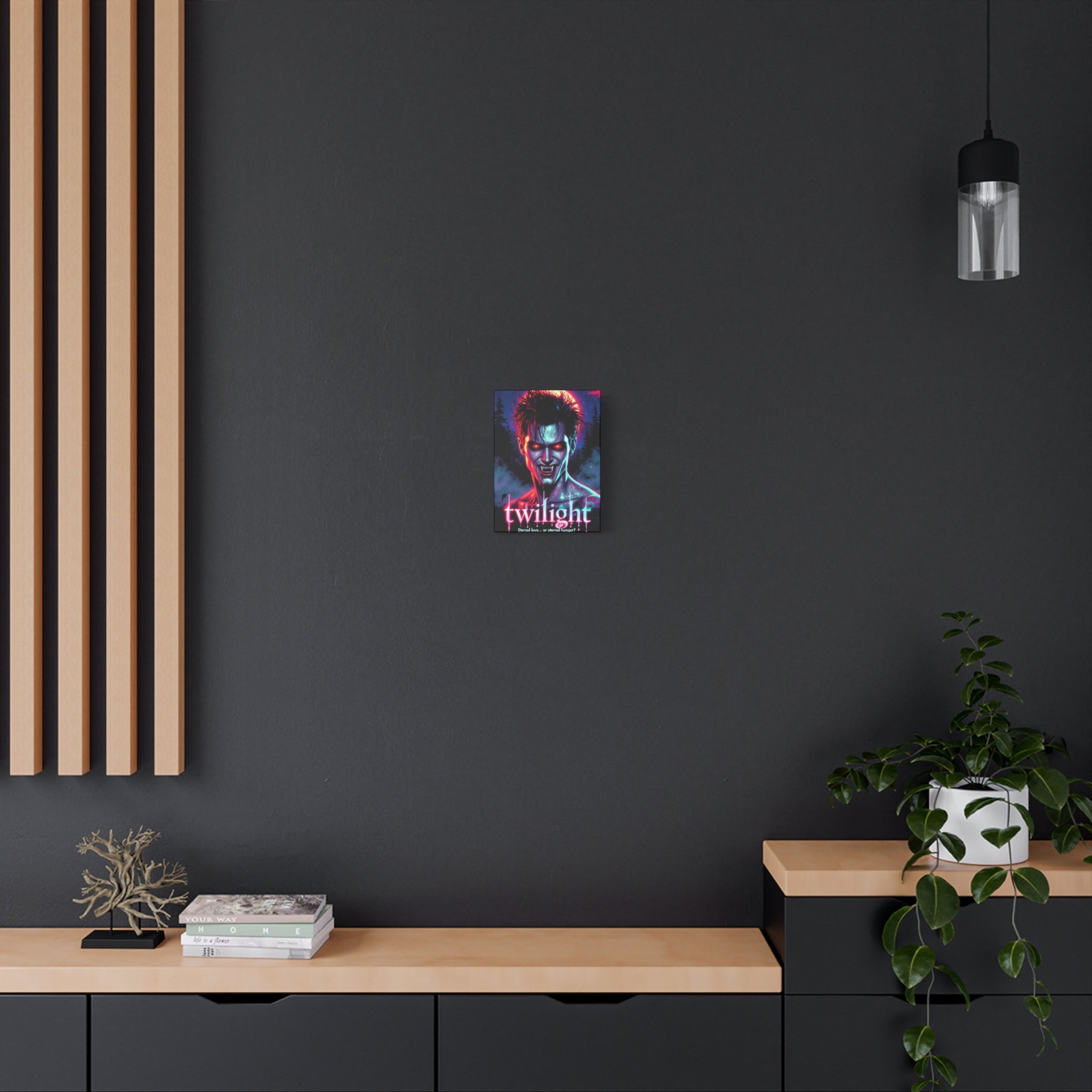 Twilight Fan Art Retro Horror Matte Canvas, Stretched, 1.25"