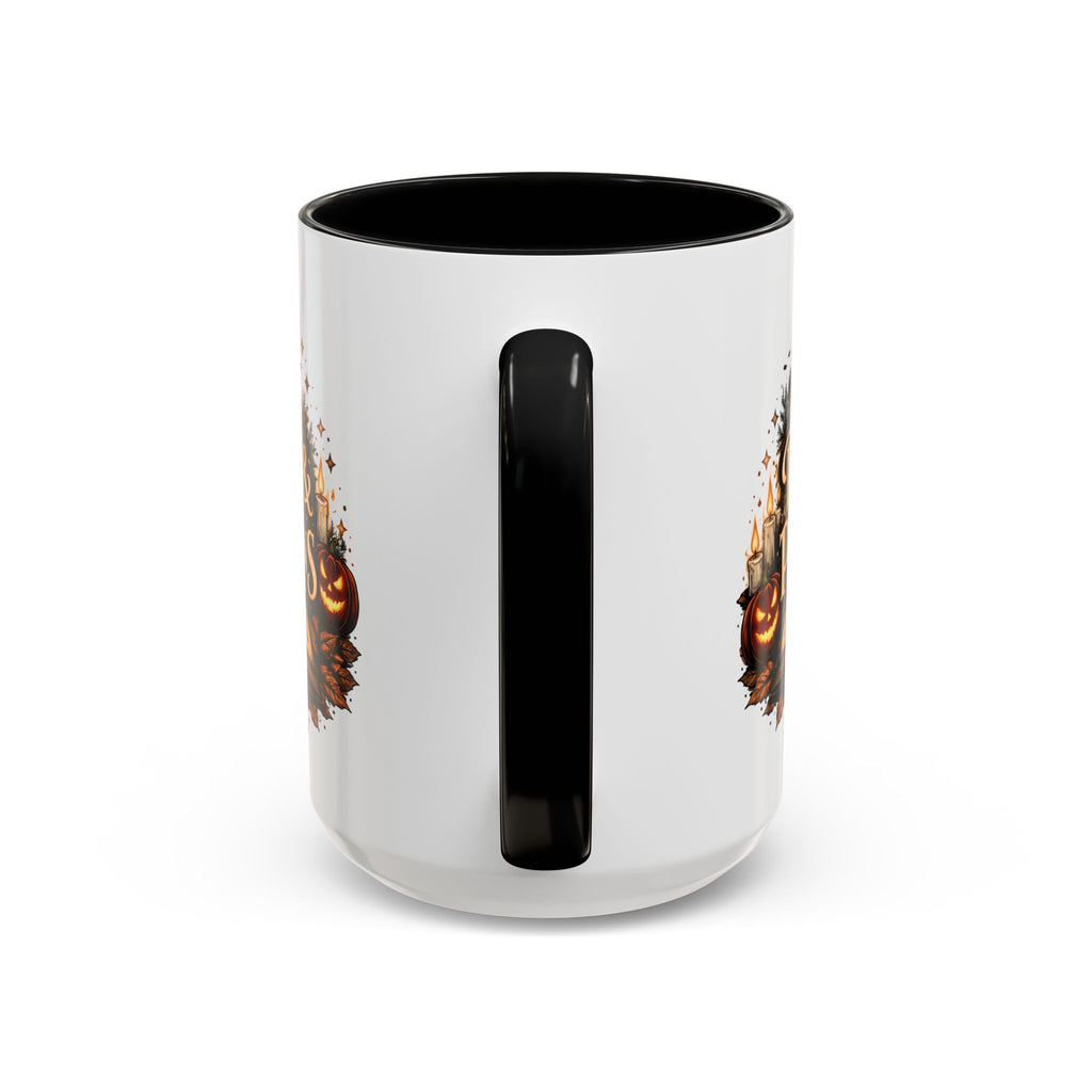 Pages & Pumpkins Coffee Dark Mug | Halloween Book Lover Mug