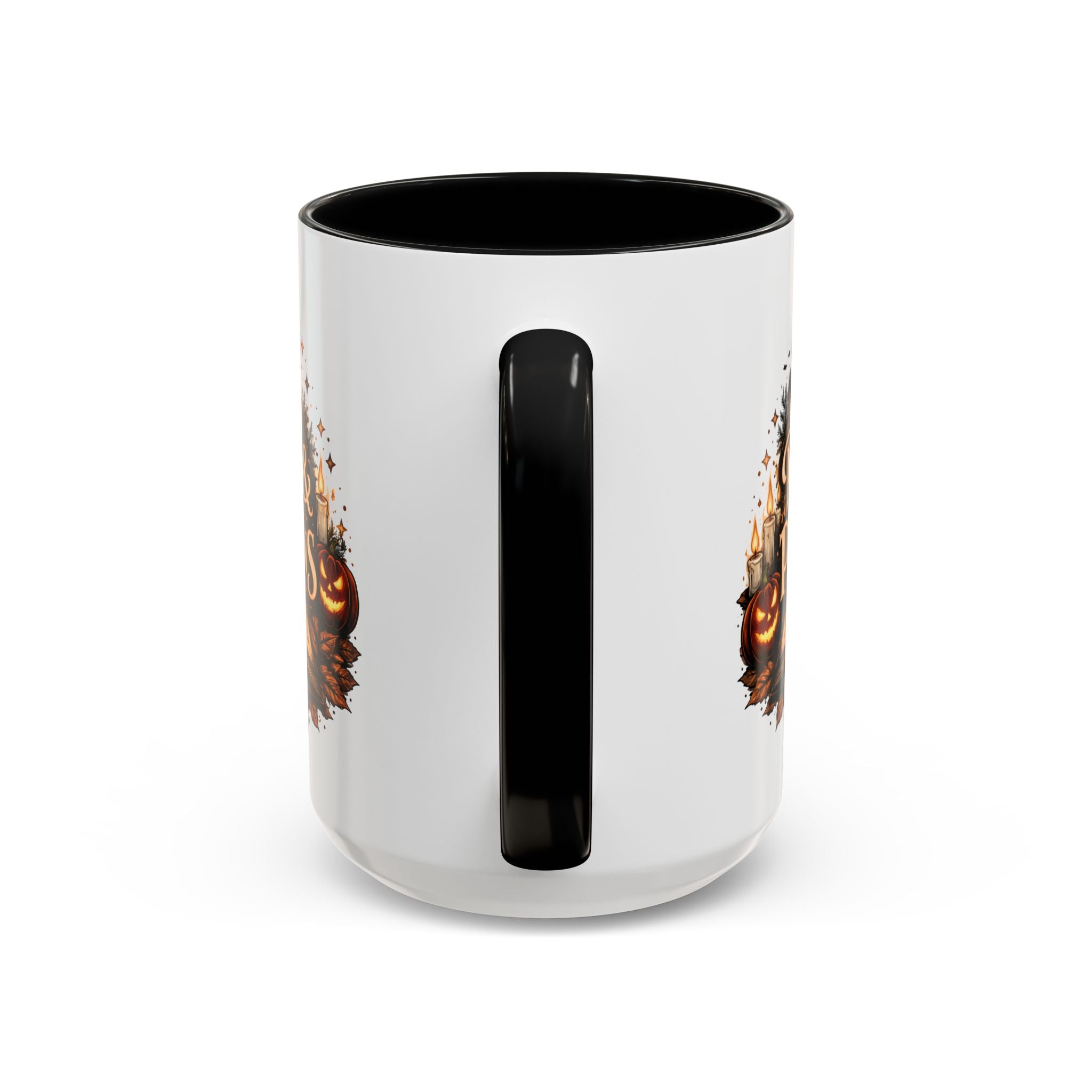 Pages & Pumpkins Coffee Dark Mug | Halloween Book Lover Mug