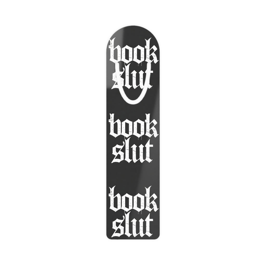 BS Gothic Script Bookmark, Metal Magnetic Page Marker | Literary Accessory