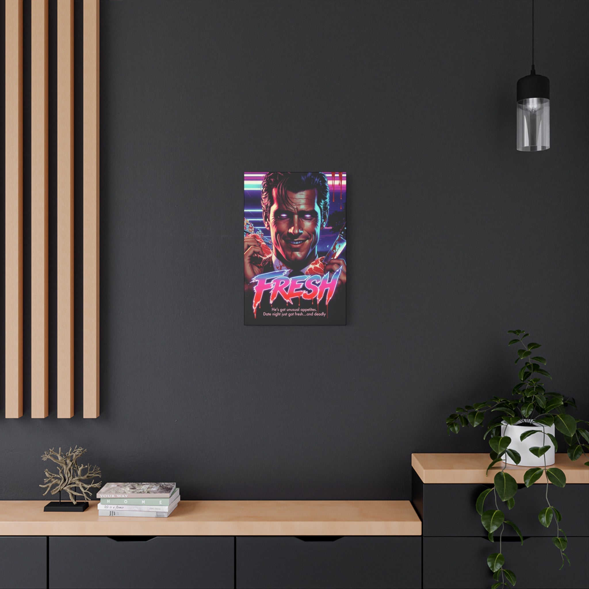 Fresh Fan Art Retro Horror Canvas