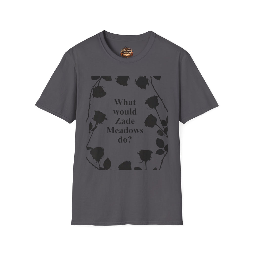 Haunting Adeline Fan Art WWZMD? T-Shirt | Floral Border Typography