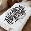 The Fourth Wing Fan Art Velveteen Plush Blanket | Quote Throw