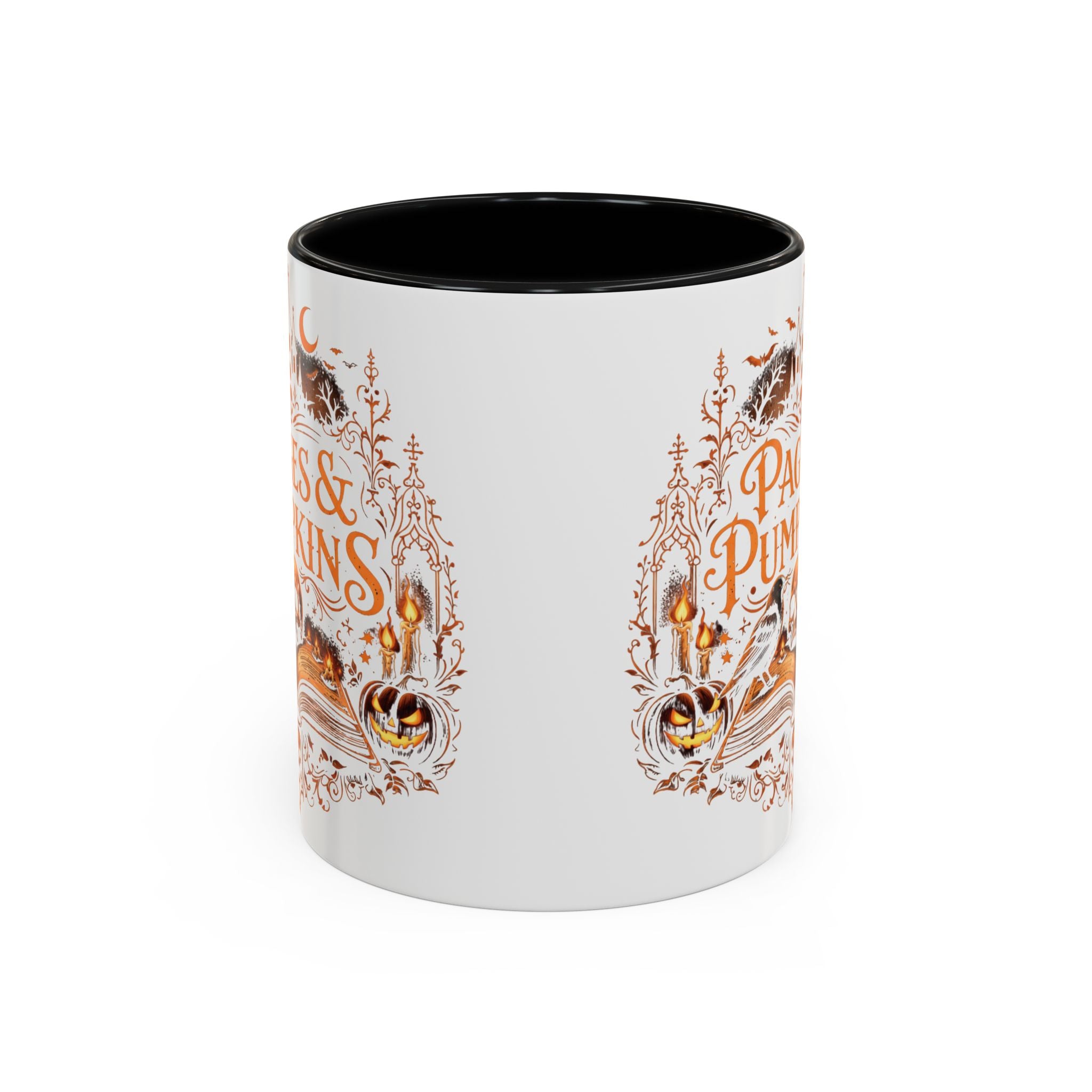 Pages & Pumpkins Coffee Mug | Halloween Book Lover Mug