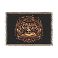 Pages & Pumpkins Woven Blanket