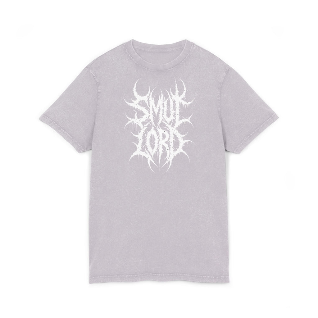 SL Acid-Washed Tee — "Smut Lord" Black Metal Band Shirt