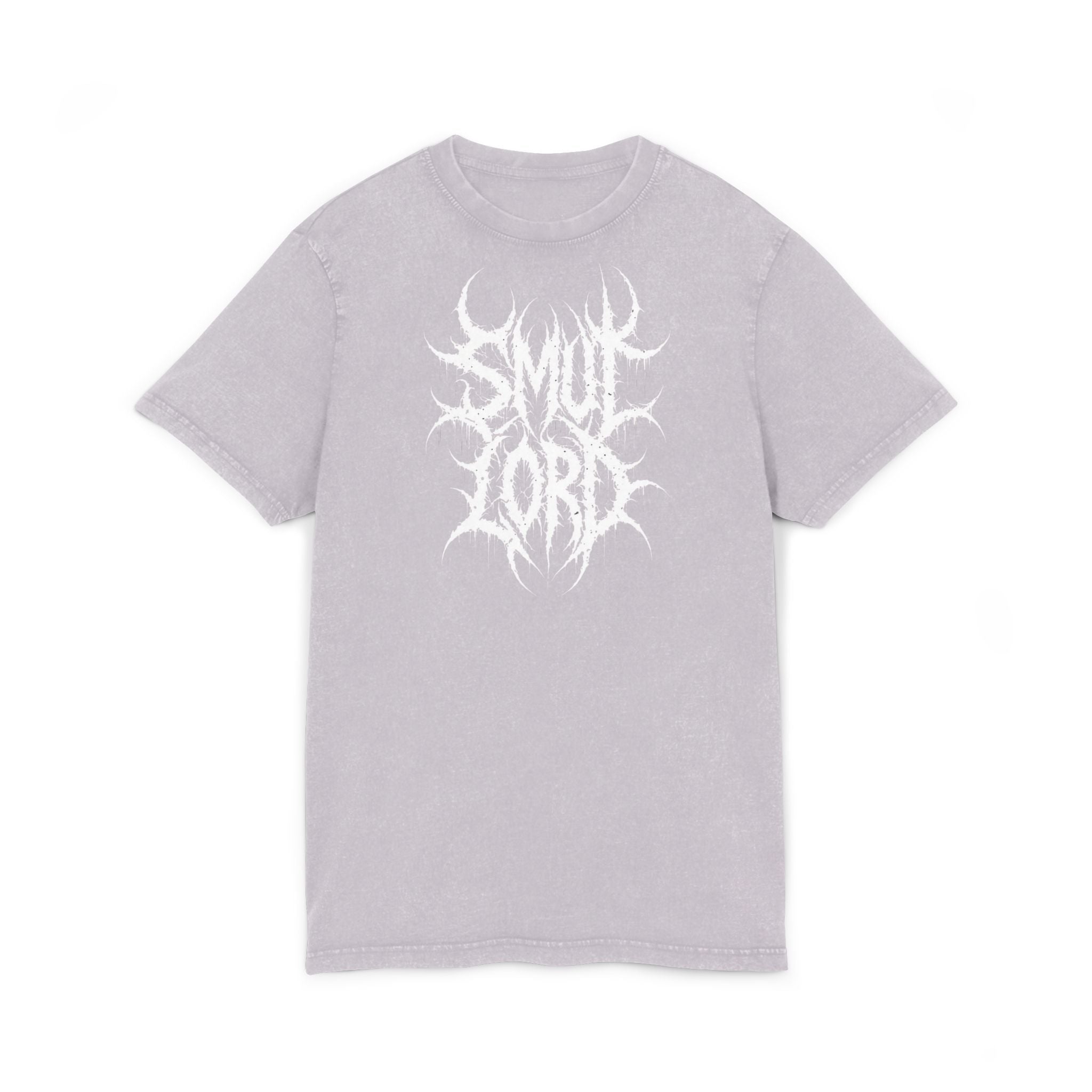 SL Acid-Washed Tee — "Smut Lord" Black Metal Band Shirt