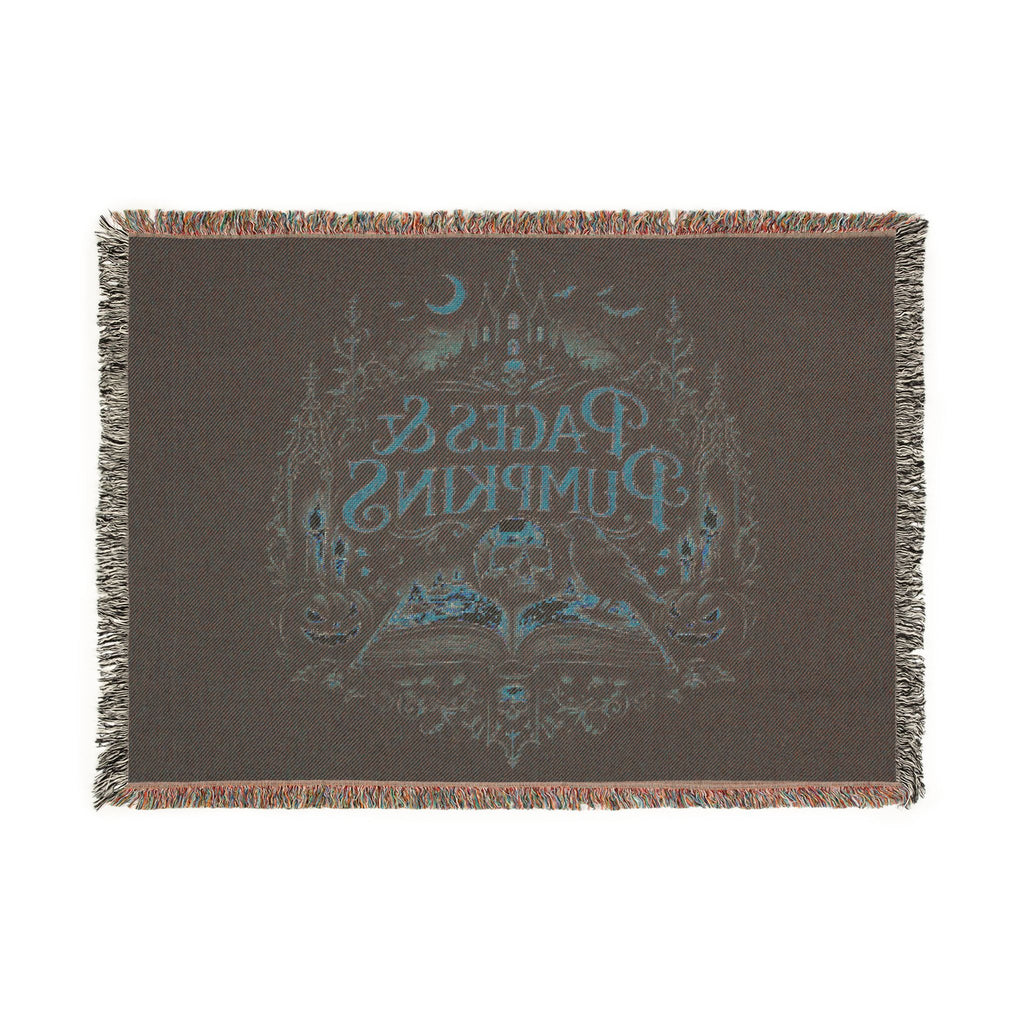 Pages & Pumpkins Woven Blanket