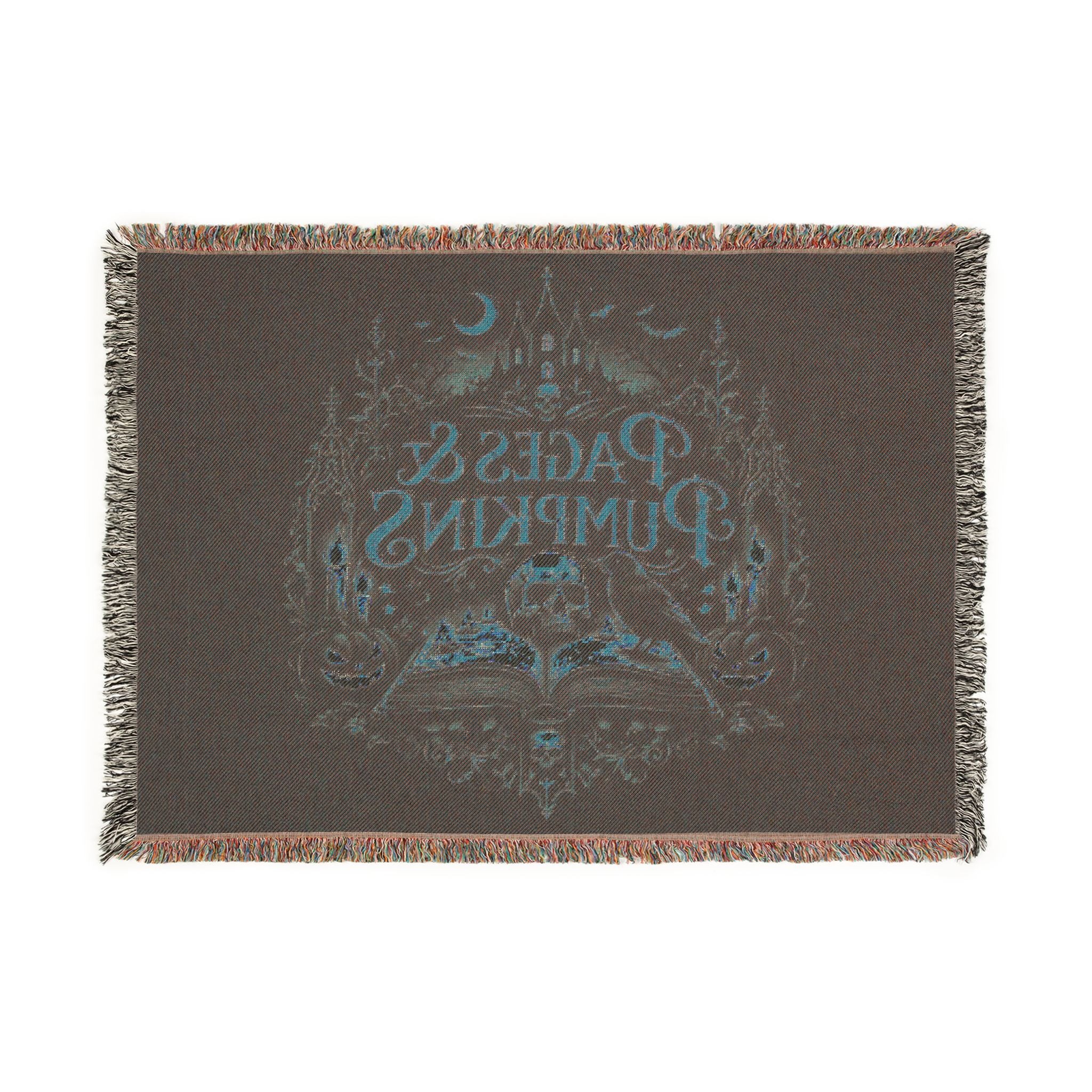 Pages & Pumpkins Woven Blanket