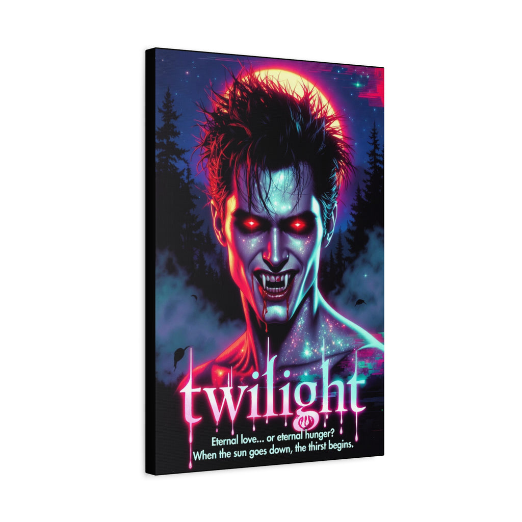 Twilight Fan Art Retro Horror Matte Canvas, Stretched, 1.25"