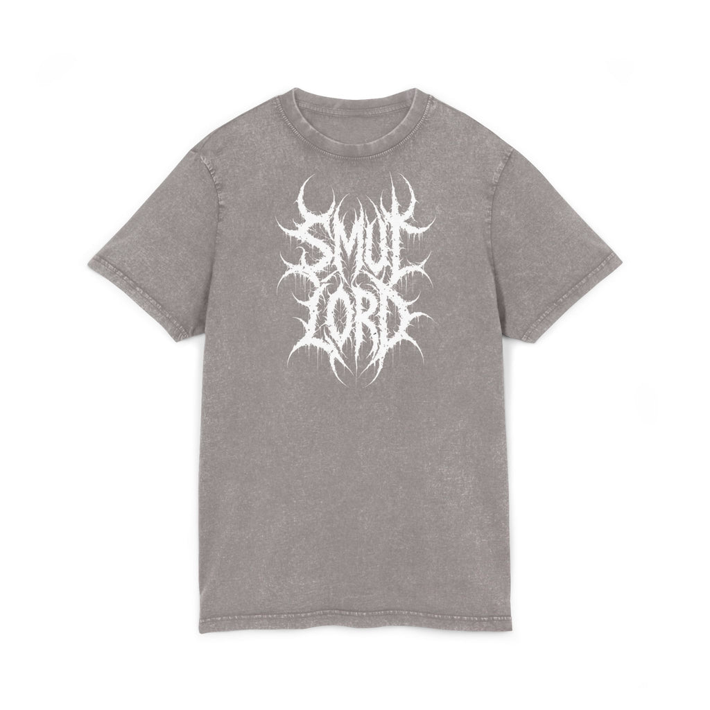 SL Acid-Washed Tee — "Smut Lord" Black Metal Band Shirt