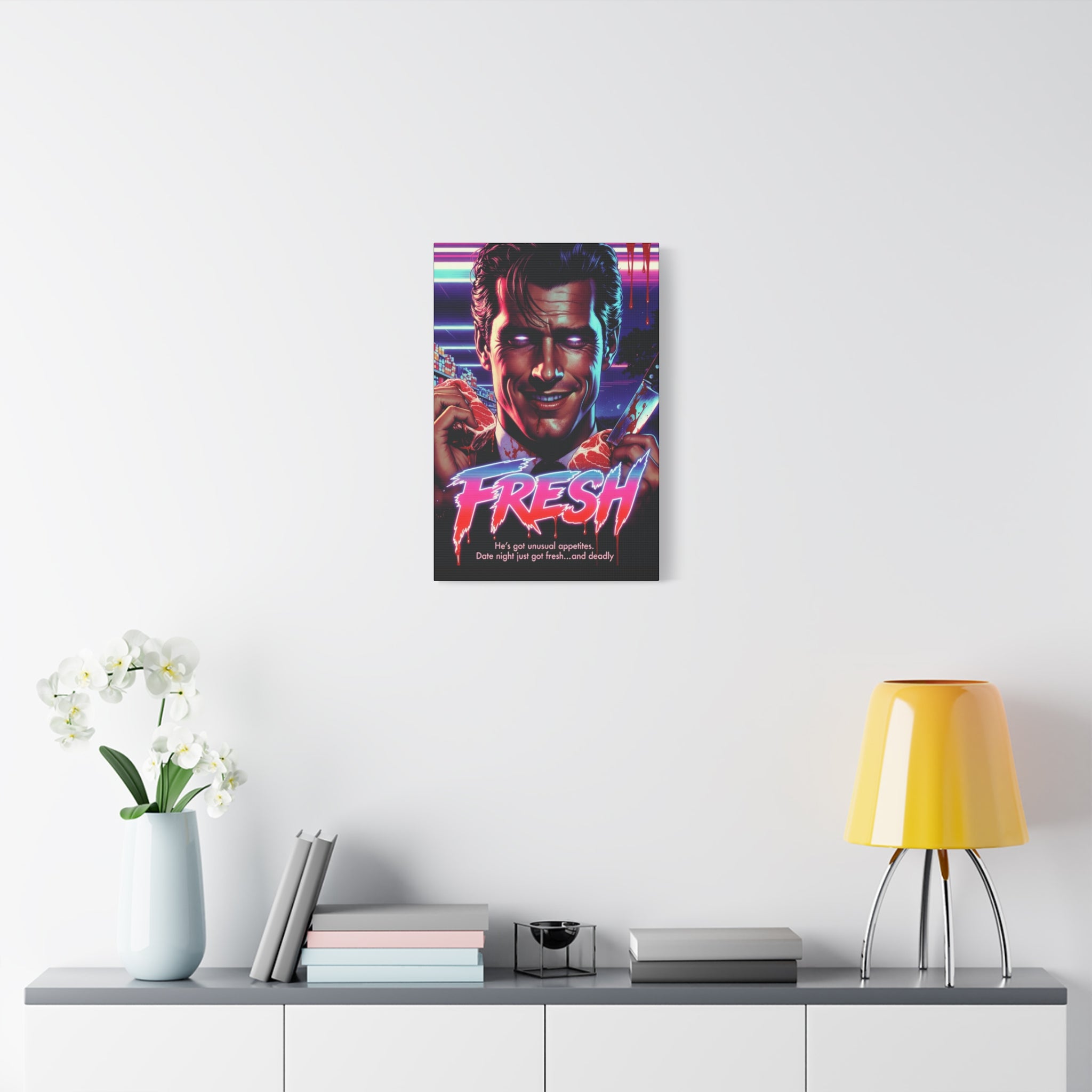 Fresh Fan Art Retro Horror Canvas