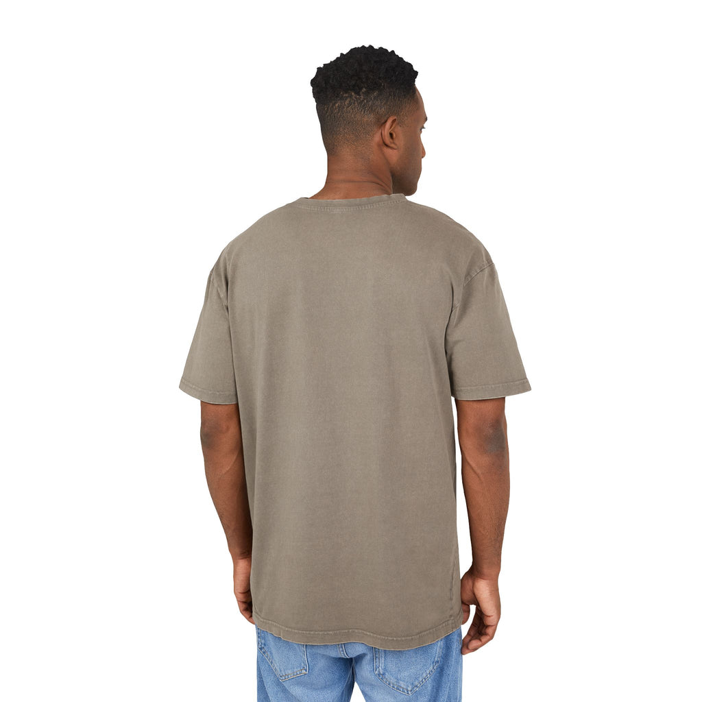 Acid-Washed Oversize Tee — 'Potions or Food' Metal Band Graphic
