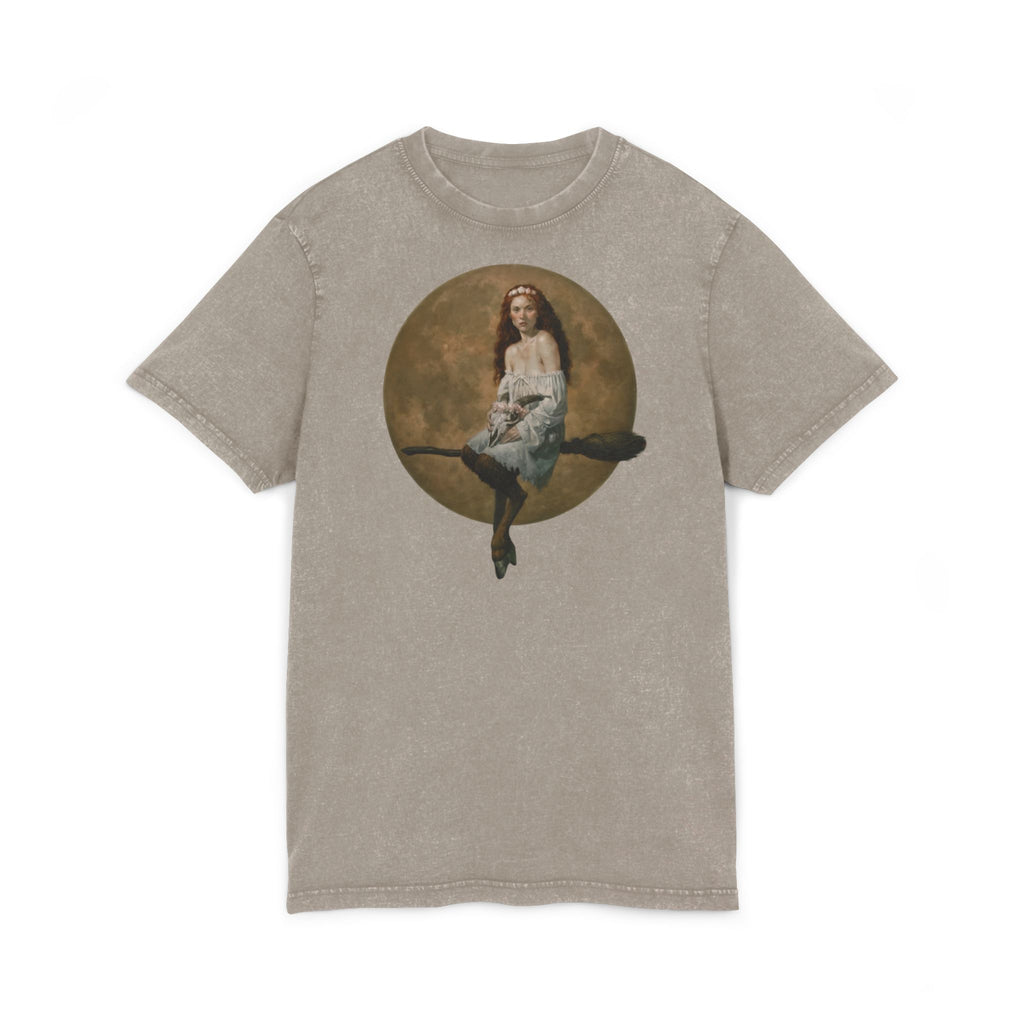 Slewfoot Acid Wash Tee — Moonlit Broomstick Acid-Wash T-Shirt