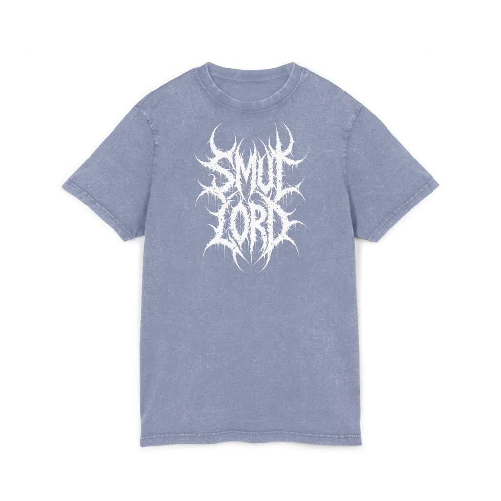 SL Acid-Washed Tee — "Smut Lord" Black Metal Band Shirt