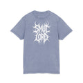 SL Acid-Washed Tee — "Smut Lord" Black Metal Band Shirt
