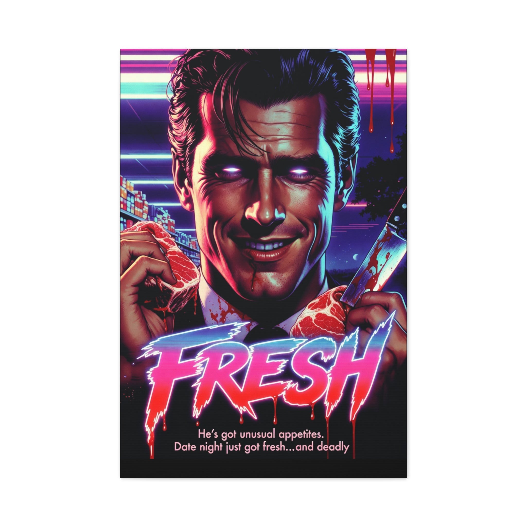 Fresh Fan Art Retro Horror Canvas