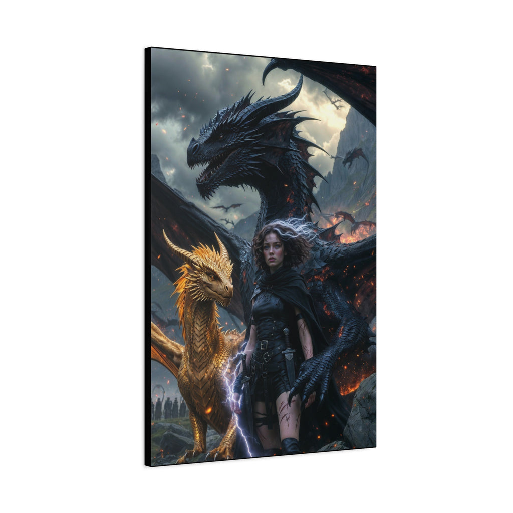 The Fourth Wing Fan Art Matte Canvas, Stretched