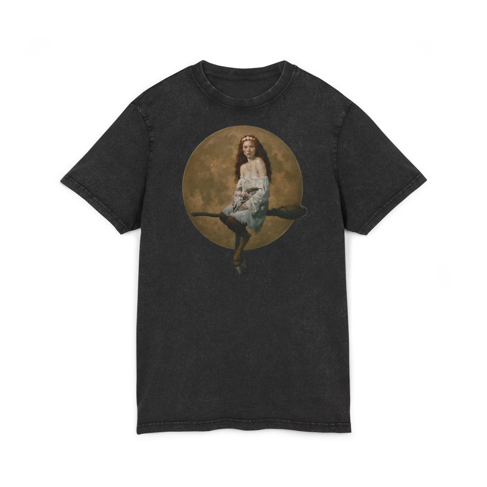 Slewfoot Acid Wash Tee — Moonlit Broomstick Acid-Wash T-Shirt