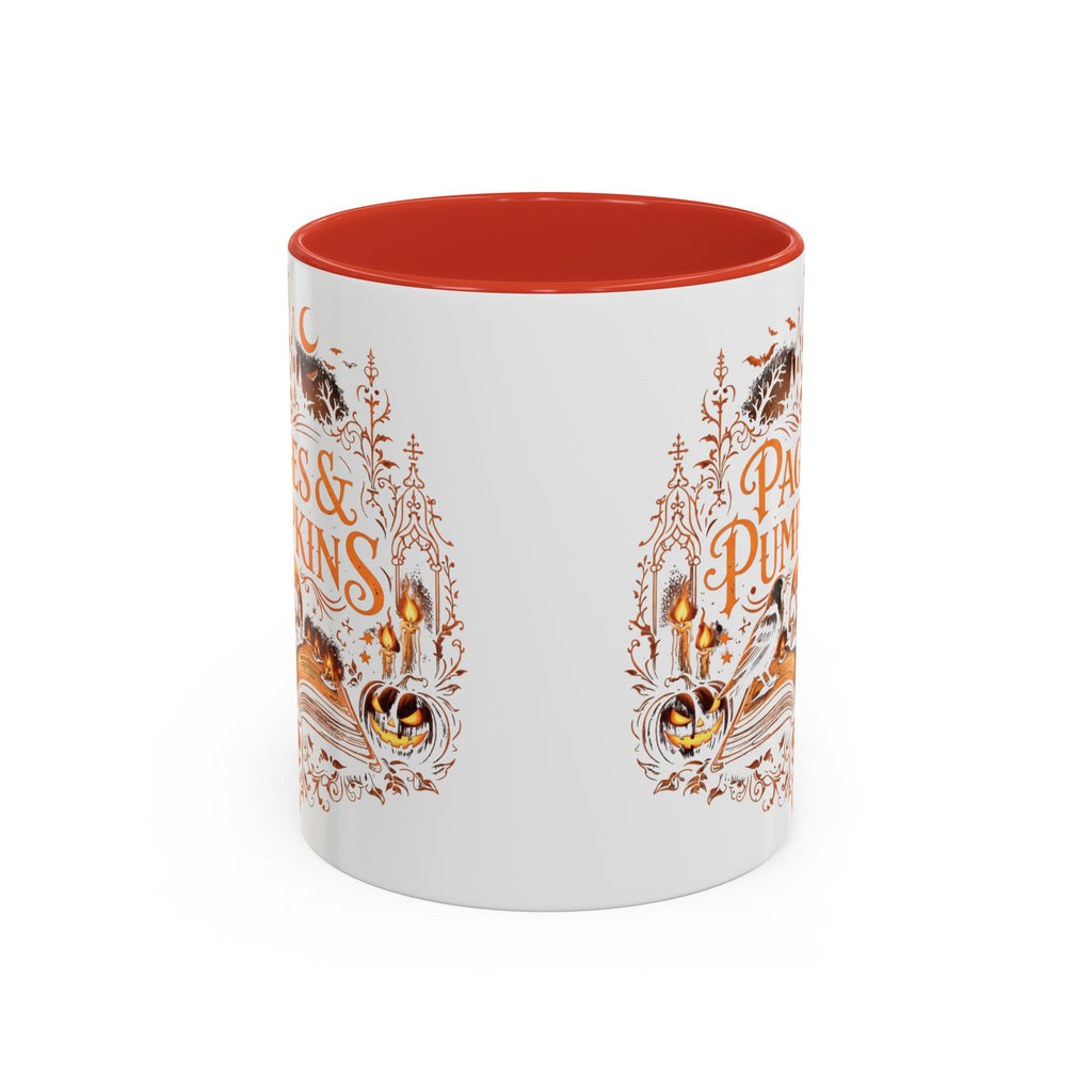 Pages & Pumpkins Coffee Mug | Halloween Book Lover Mug