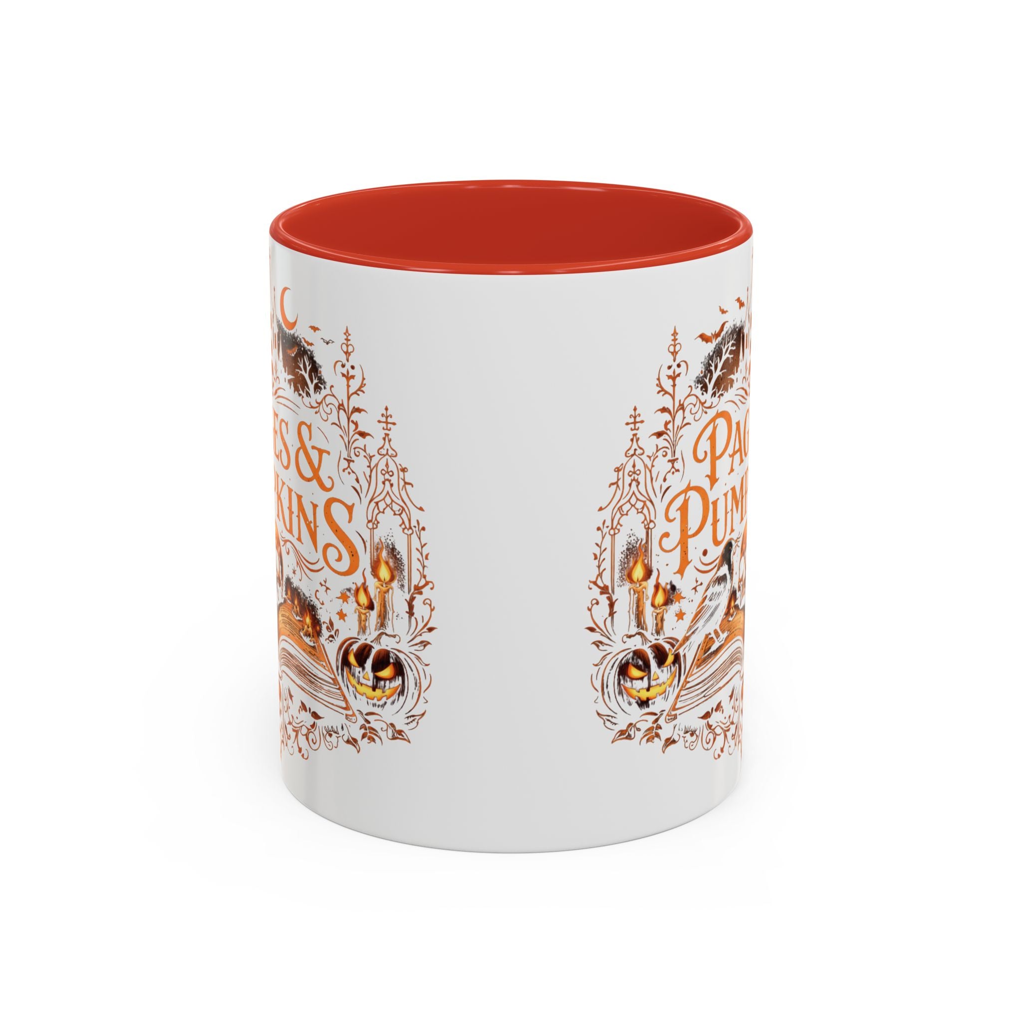 Pages & Pumpkins Coffee Mug | Halloween Book Lover Mug