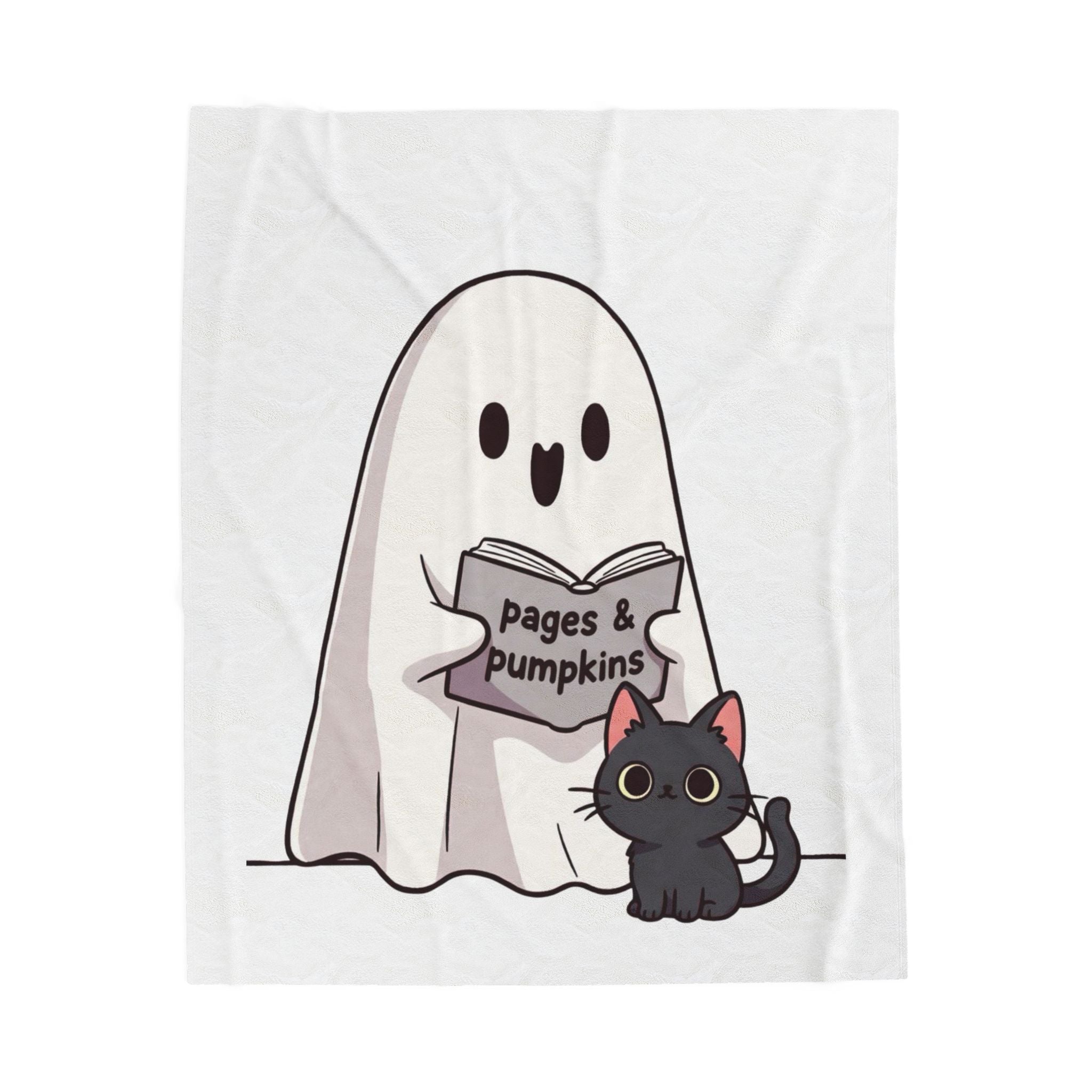 P&P Boo Cat Velveteen Plush Blanket